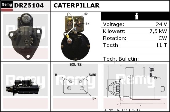 DELCO REMY Starter DRZ5120